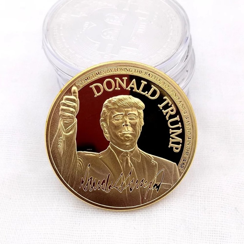 5x Donald Trump Gold Plated Collector Coin